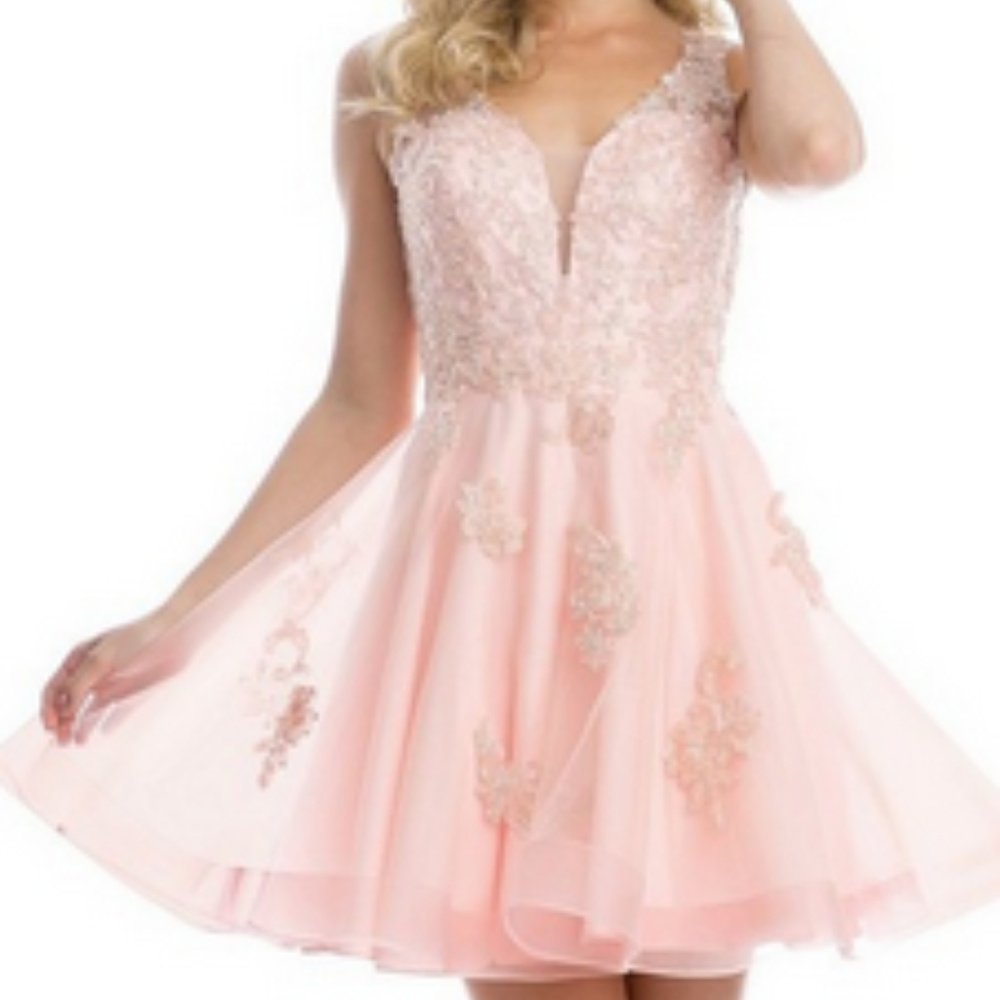 Jeweled Sleeveless Cocktail Short Dress